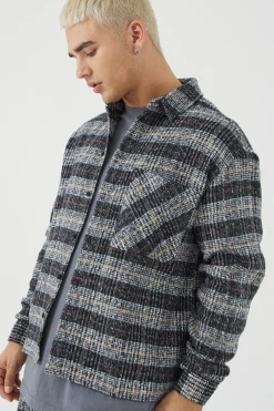 boohooMAN Long Sleeve Boxy Brushed Shirt & Straight Leg Trouser | UK| Sets & Co-Ords