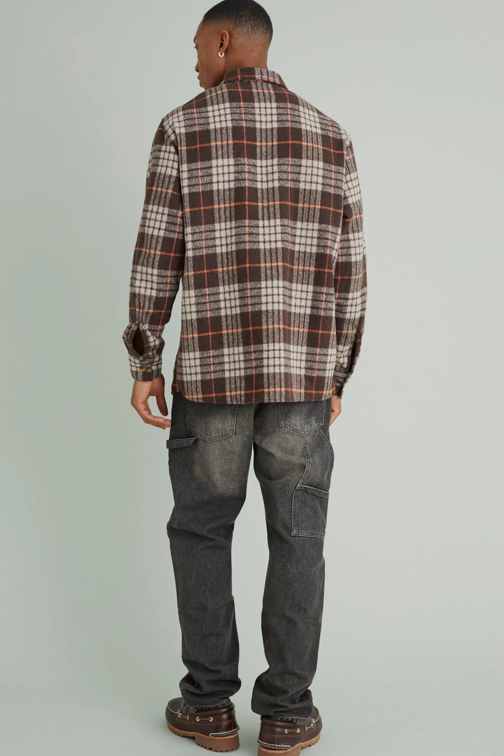 boohooMAN Long Sleeve Brushed Flannel Check Shirt | UK| Shirts