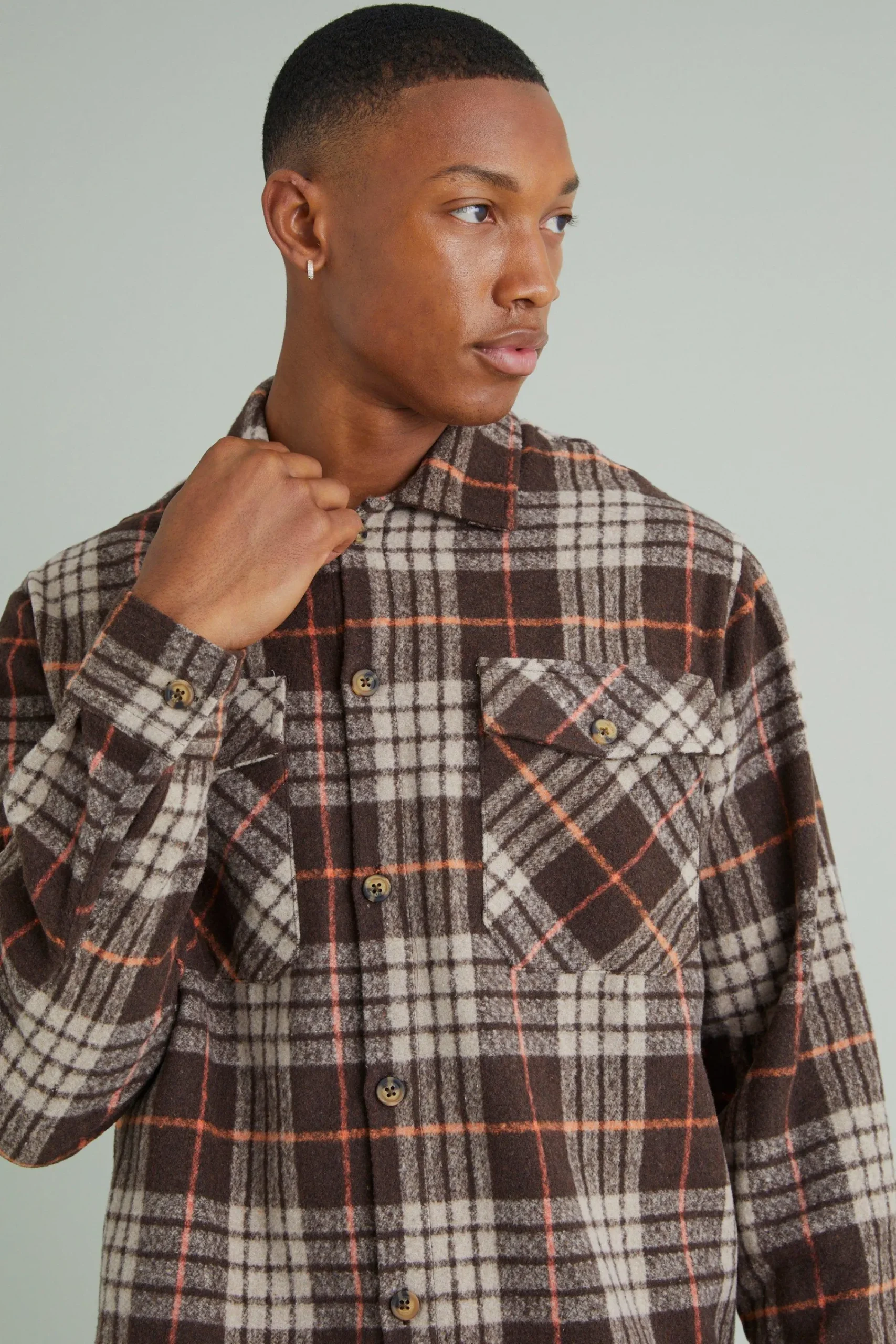 boohooMAN Long Sleeve Brushed Flannel Check Shirt | UK| Shirts