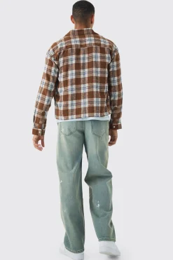 boohooMAN Long Sleeve Checked Boxy Shirt | UK| Shirts