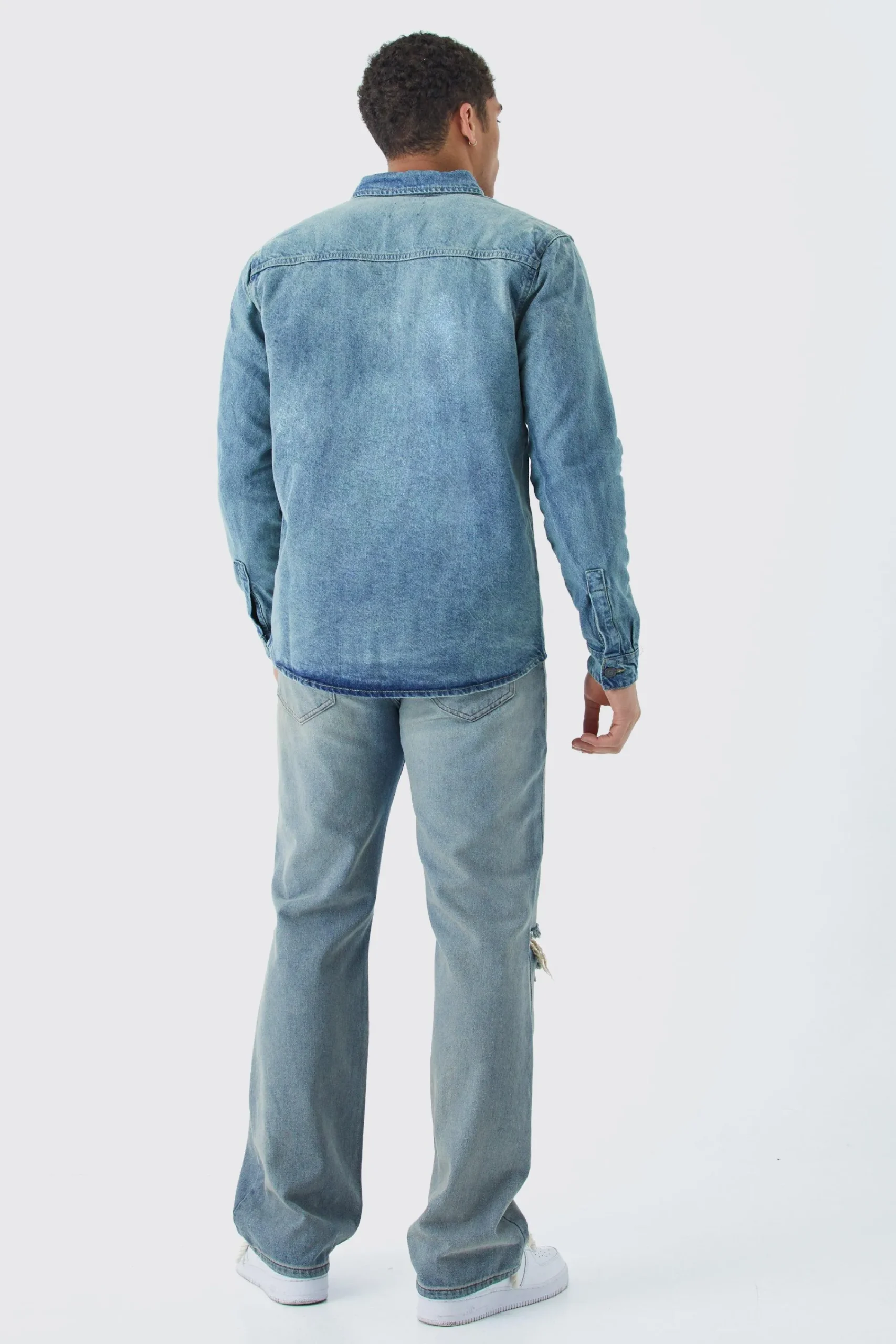 boohooMAN Long Sleeve Denim Overshirt | UK| Shirts