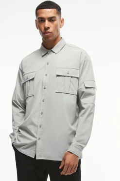 boohooMAN Long Sleeve Lightweight Oversized Overshirt | UK| Shirts
