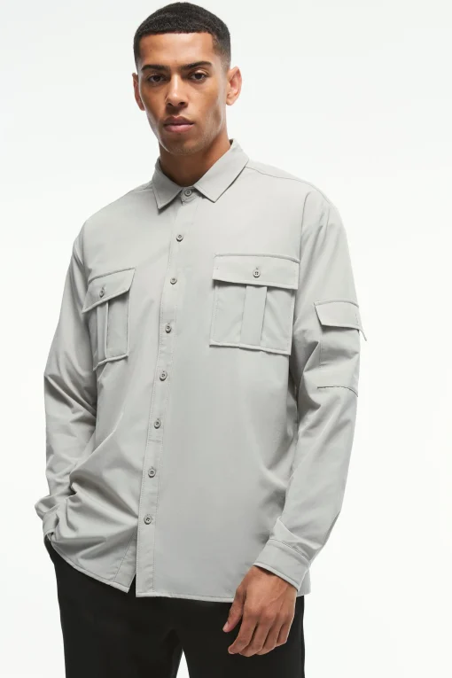 boohooMAN Long Sleeve Lightweight Oversized Overshirt | UK| Shirts