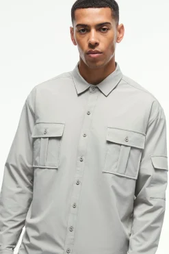 boohooMAN Long Sleeve Lightweight Oversized Overshirt | UK| Shirts