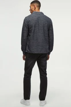 boohooMAN Long Sleeve Revere Ripple Pleated Shirt | UK| Shirts
