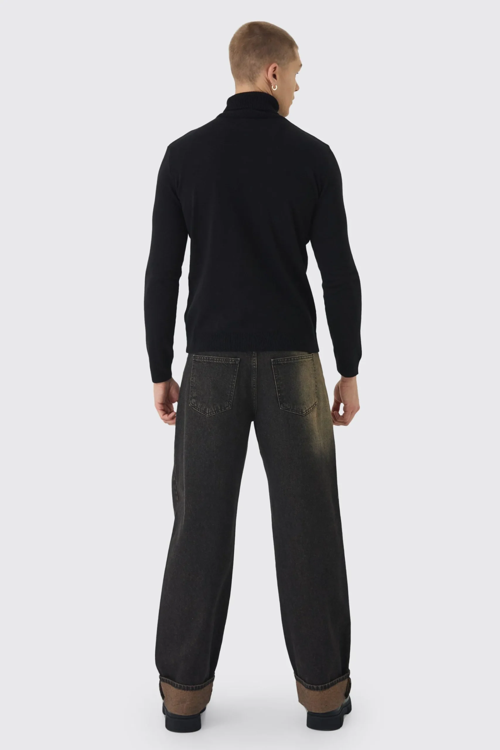 boohooMAN Long Sleeve Roll Neck Jumper In | UK| Knitwear
