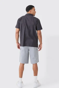boohooMAN Longer Length Relaxed Fit Elasticated Waist Cargo Shorts | UK| Shorts