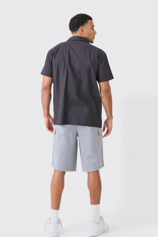boohooMAN Longer Length Relaxed Fit Elasticated Waist Cargo Shorts | UK| Shorts