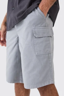 boohooMAN Longer Length Relaxed Fit Elasticated Waist Cargo Shorts | UK| Shorts