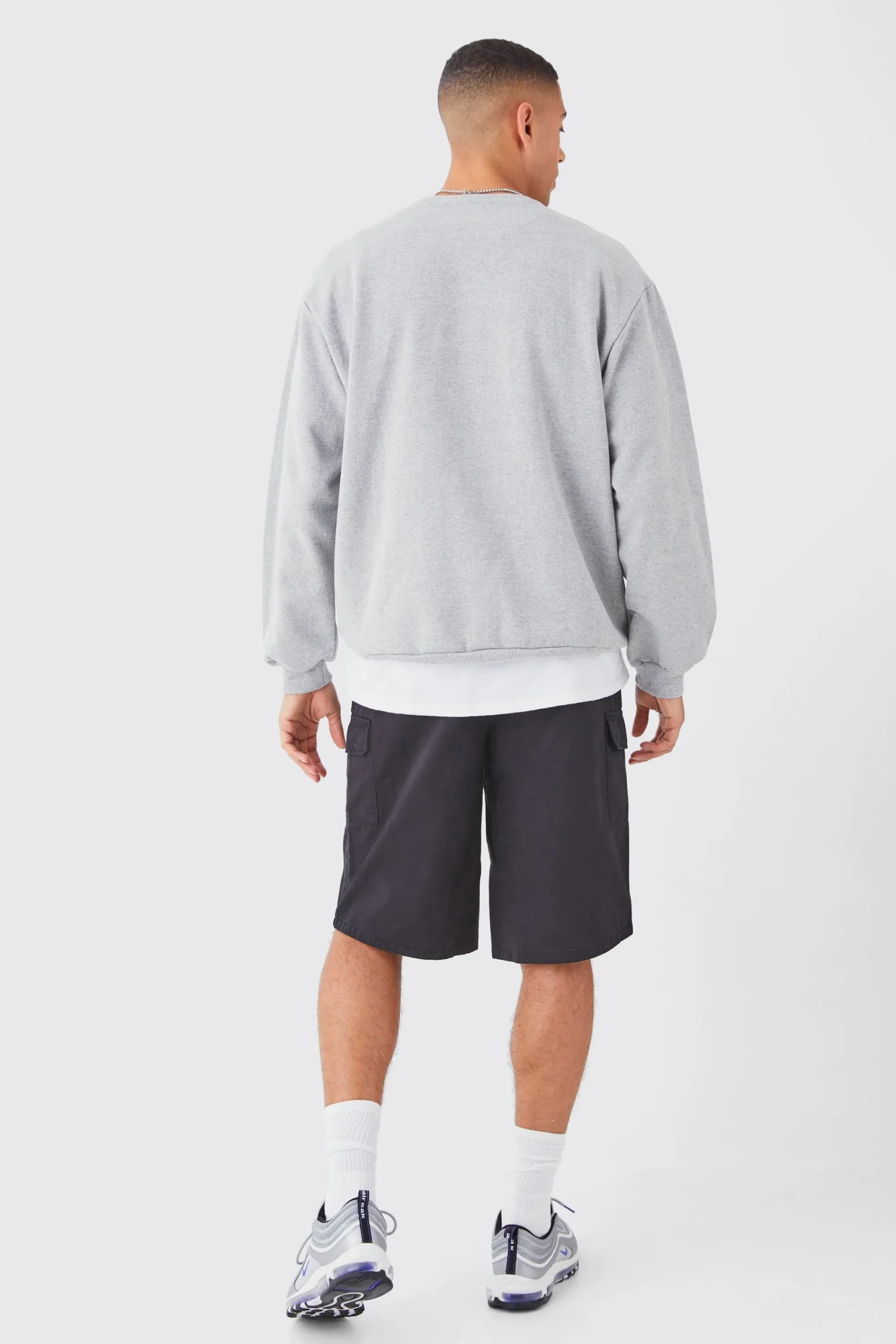 boohooMAN Longer Length Relaxed Fit Elasticated Waist Cargo Shorts | UK| Shorts