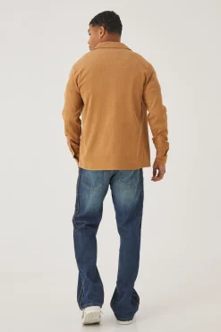 boohooMAN Longsleeve Textured Rib Revere Shirt | UK| Shirts