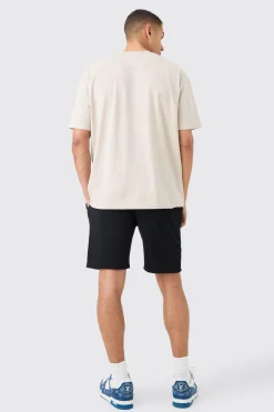 boohooMAN Loose Denim Applique Short | UK| Shorts