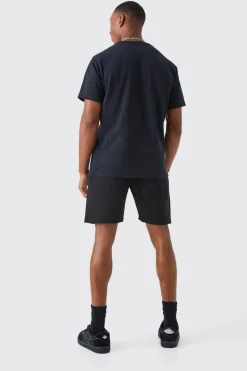 boohooMAN Loose Fit Blurred Butterfly Jersey Short | UK| Shorts