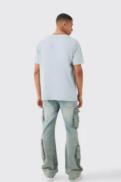 Loose Fit Distressed Wash T-shirt | UK^boohooMAN Sale