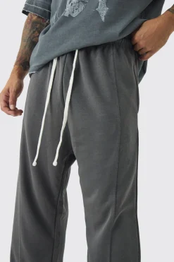 boohooMAN Loose Fit Drop Crotch Loopback Jogger | UK| Trousers|Joggers