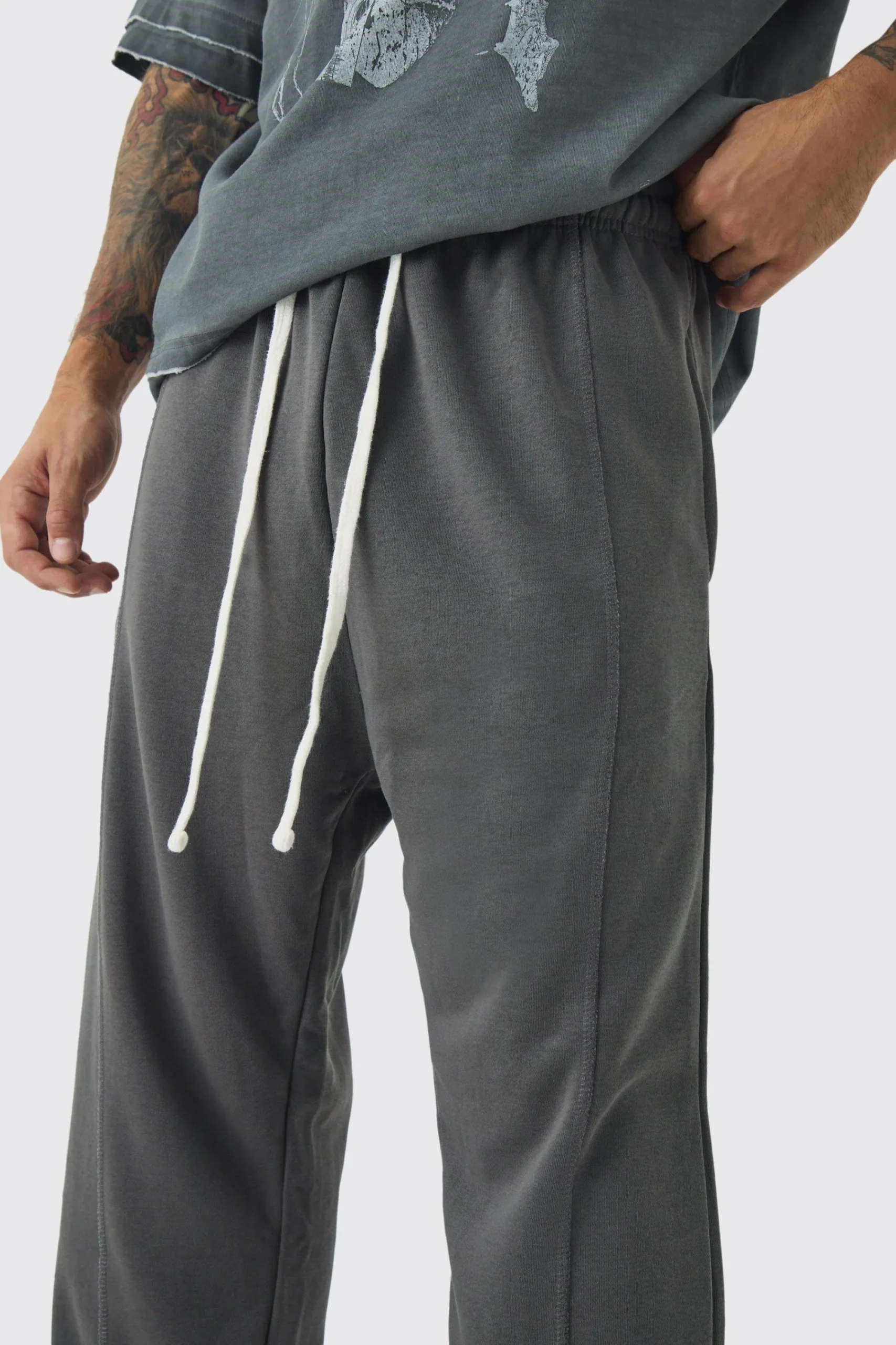 boohooMAN Loose Fit Drop Crotch Loopback Jogger | UK| Trousers|Joggers