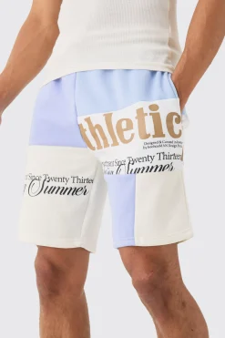 boohooMAN Loose Fit Graphic Patchwork Jersey Shorts | UK| Shorts