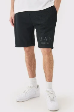 boohooMAN Loose Fit Man Official Splice Mesh Short | UK| Shorts