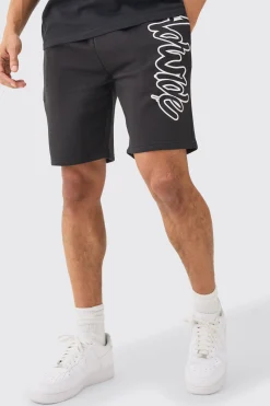 boohooMAN Loose Fit Worldwide Print Short | UK| Shorts