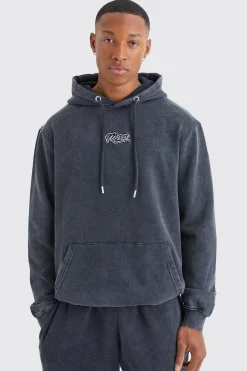 boohooMAN Man Acid Wash Over Head Hoodie | UK| Hoodies & Sweatshirts