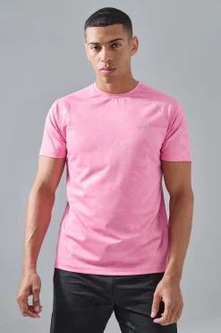 Man Active Camo Raglan Performance T-shirt | UK^boohooMAN Discount