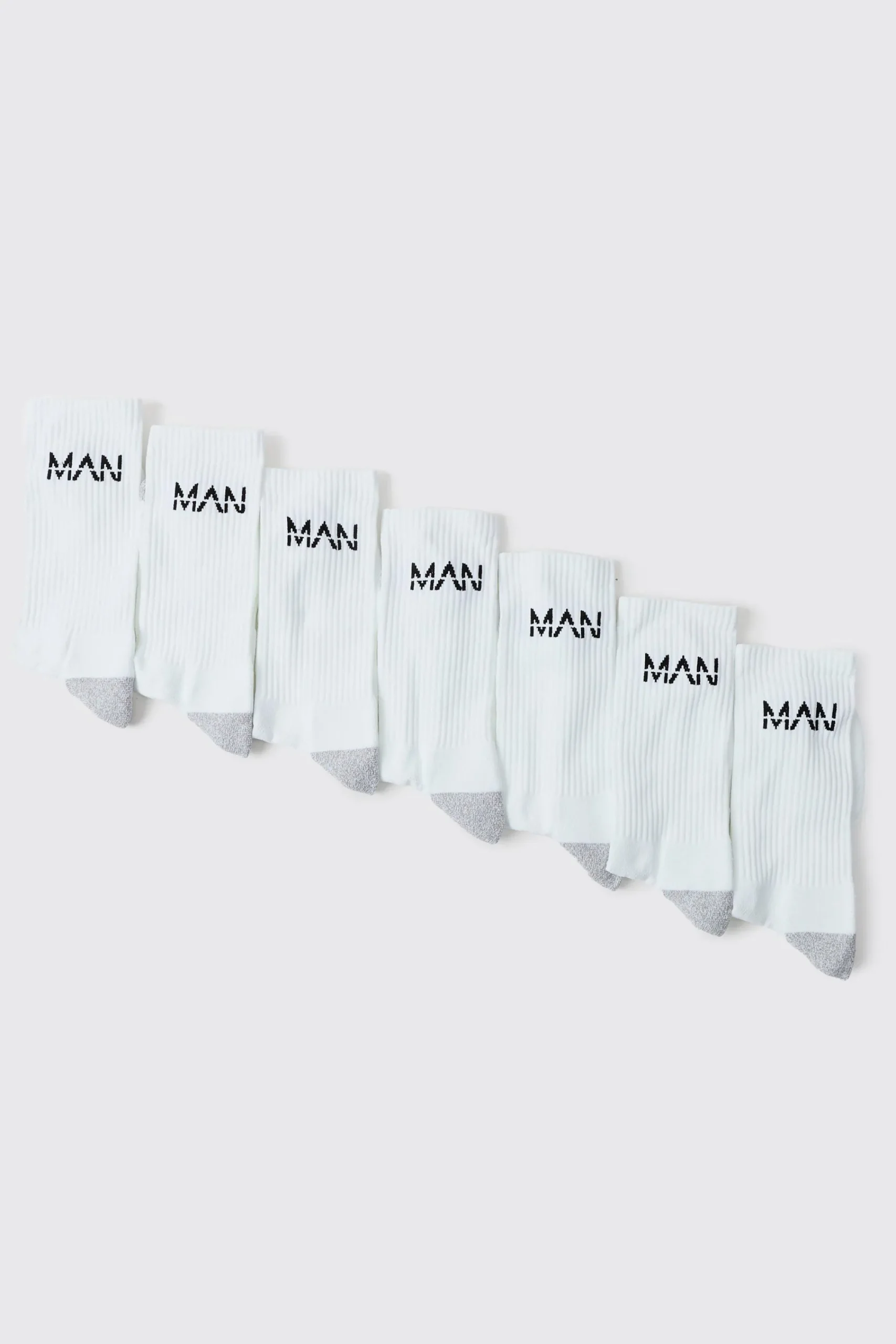 boohooMAN Man Active Cushioned Training Crew 7 Pack Socks | UK| Underwear & Socks|Underwear & Socks