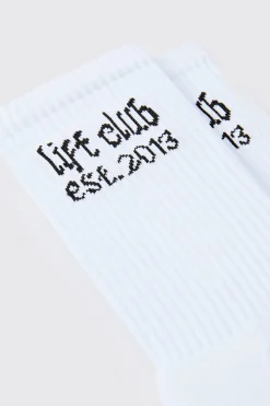 boohooMAN Man Active Lift Club Crew Socks | UK| Underwear & Socks|Underwear & Socks
