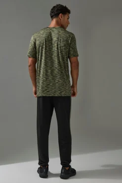 Man Active Lightweight Space Dye Marl Short Sleece T-shirt | UK^boohooMAN Best