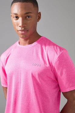 Man Active Marl Performance T-shirt | UK^boohooMAN