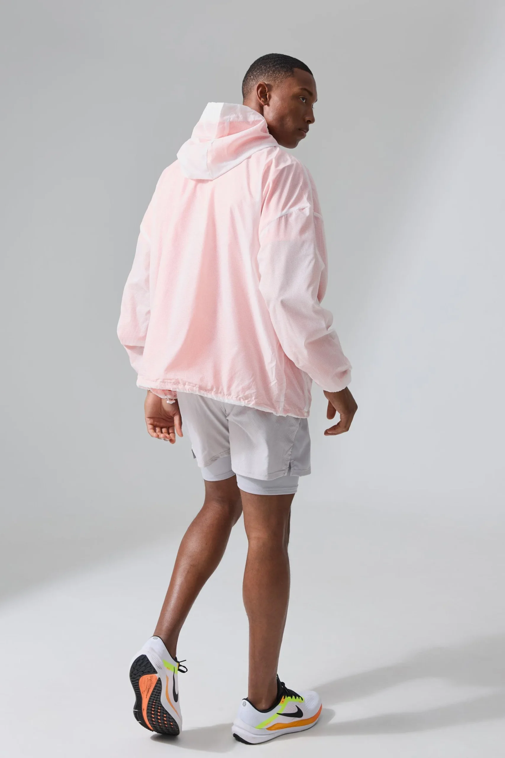 boohooMAN Man Active Mesh Lined Oversized Windbreaker | UK| Coats & Jackets