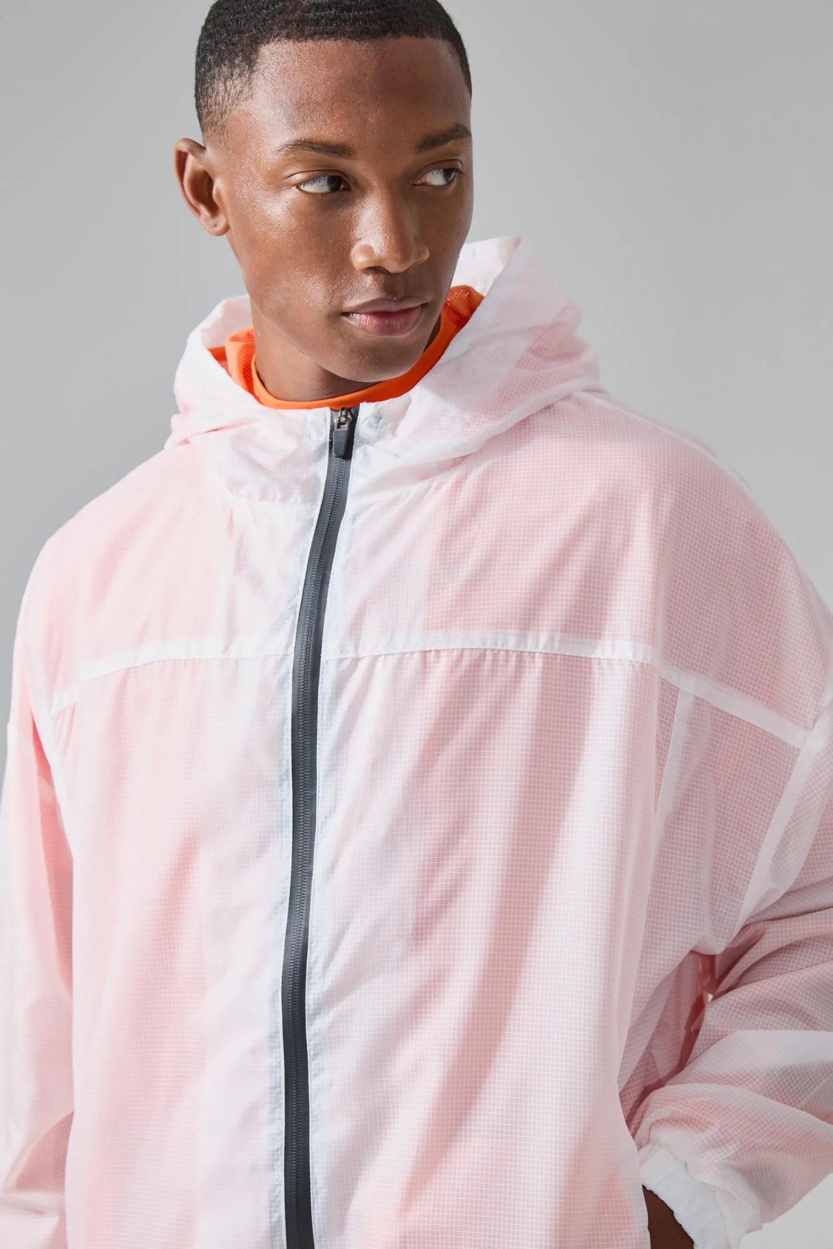boohooMAN Man Active Mesh Lined Oversized Windbreaker | UK| Coats & Jackets