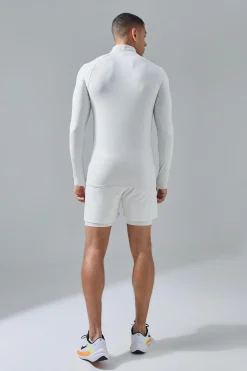 boohooMAN Man Active Muscle Fit 1/4 Zip Top | UK| Hoodies & Sweatshirts