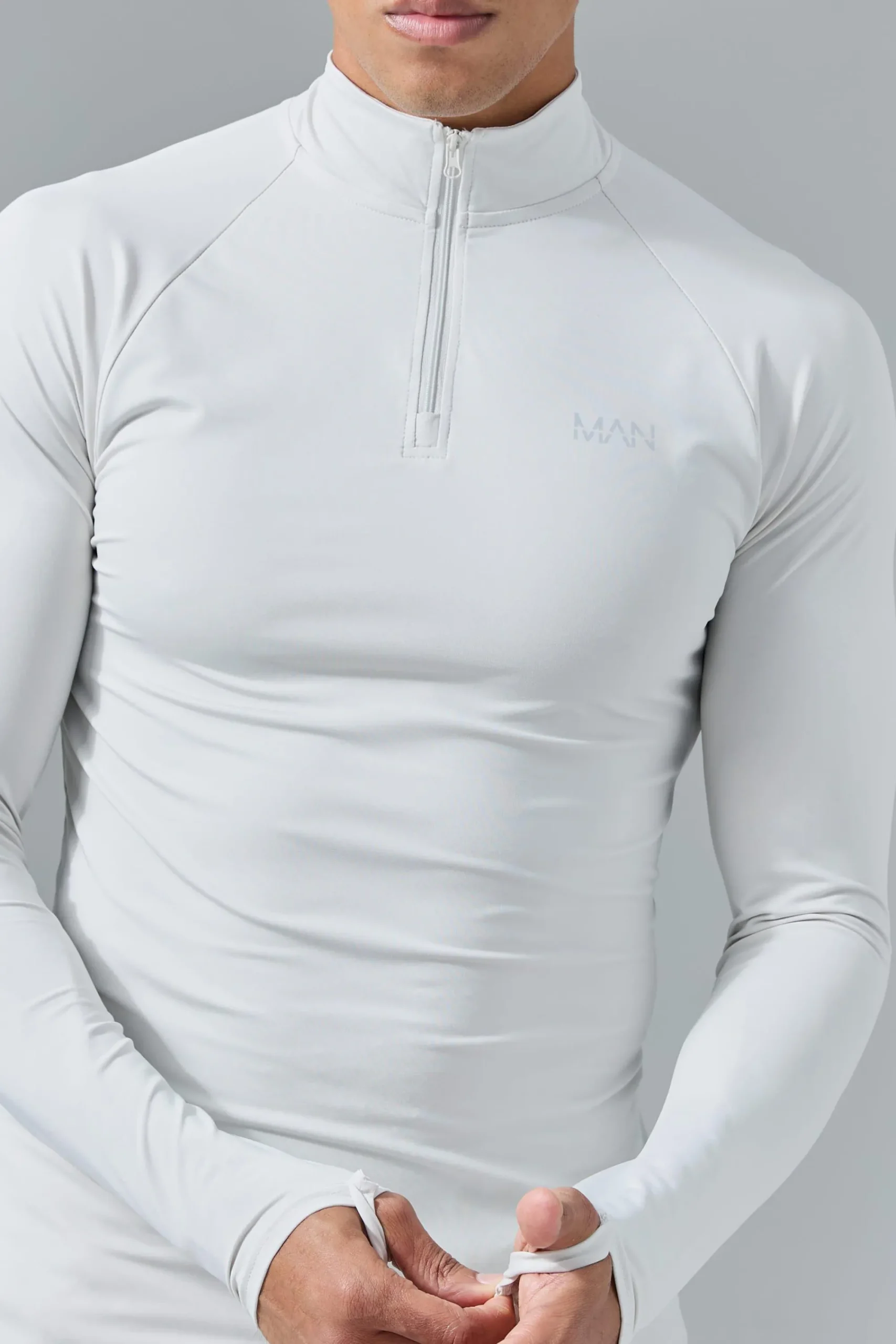 boohooMAN Man Active Muscle Fit 1/4 Zip Top | UK| Hoodies & Sweatshirts