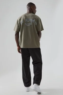 Man Active Oversized La Lift Club T-shirt | UK^boohooMAN Discount