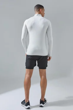 boohooMAN Man Active Quarter Zip 2-in-1 Short Tracksuit | UK| Tracksuits