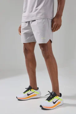 boohooMAN Man Active Ripstop Neon Logo Regular Fit 5inch Short | UK| Shorts