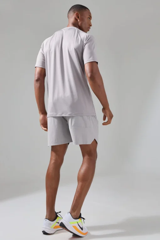 boohooMAN Man Active Ripstop Neon Logo Regular Fit 5inch Short | UK| Shorts