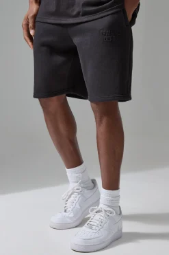 boohooMAN Man Active Training Dept Oversized 5inch Embossed Short | UK| Shorts