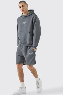 boohooMAN Man Boxy Hoodie Short Tracksuit | UK| Tracksuits