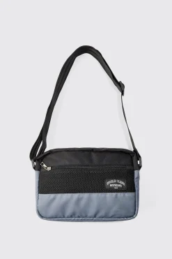 boohooMAN Man Branded Mesh Nylon Cross Body Bag | UK| Bags & Wallets