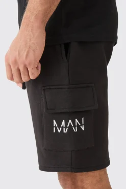 boohooMAN Man Dash Loose Fit Mid Length Cargo Short | UK| Shorts