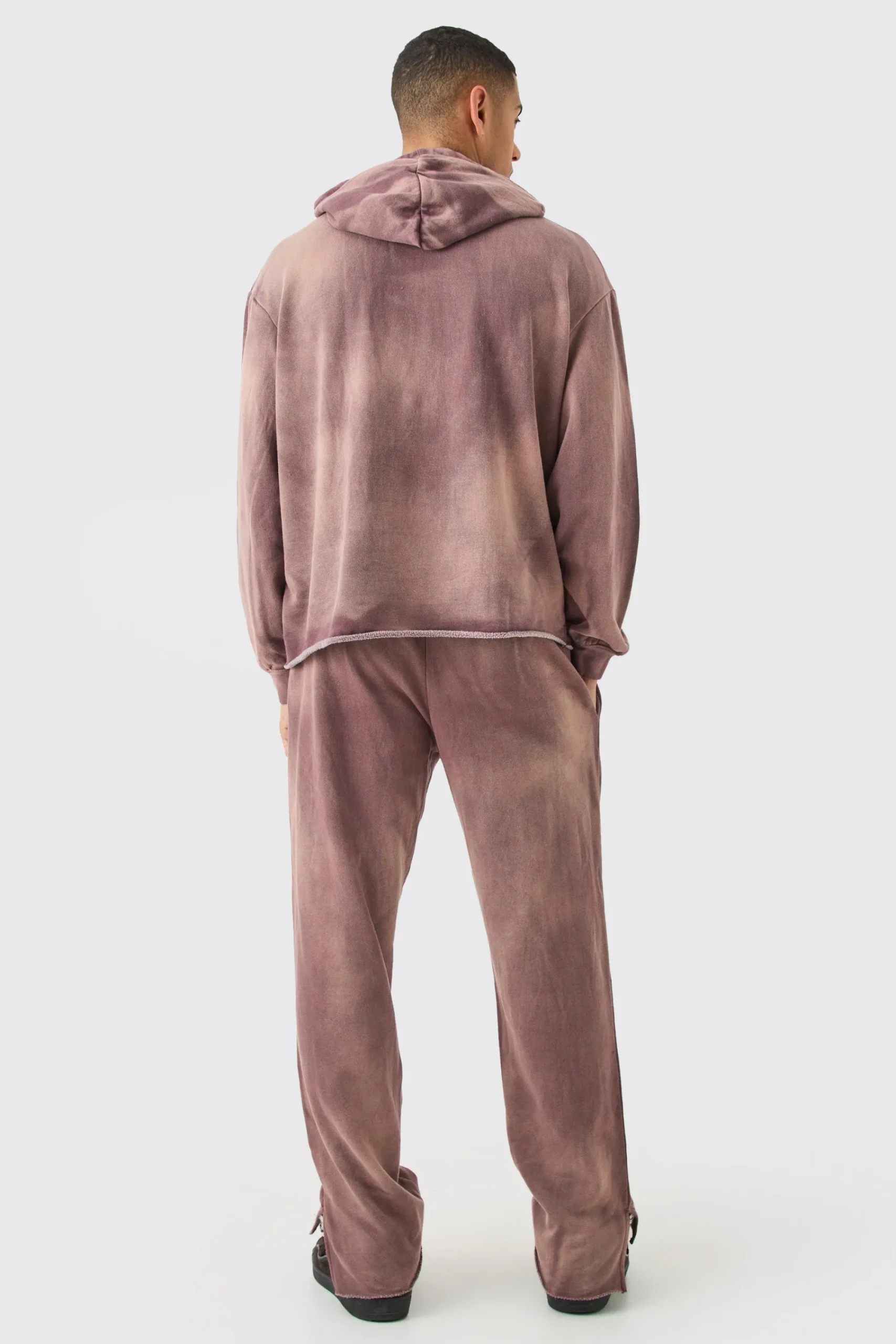 boohooMAN Man Embroidery Oversized Sun Bleached Wash Hoodie | UK| Hoodies & Sweatshirts