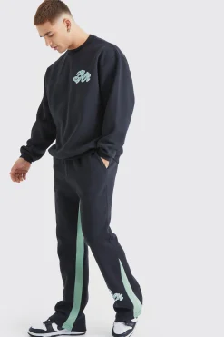 boohooMAN Man Extended Neck Gusset Tracksuit | UK| Tracksuits
