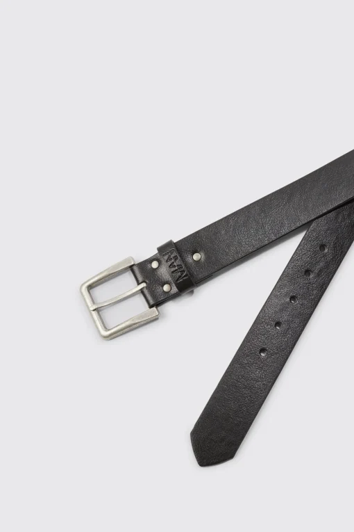 boohooMAN Man Faux Leather Belt | UK| Belts