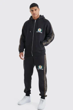 boohooMAN Man Gold Zip Through Hoodie Tracksuit | UK| Tracksuits