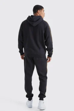 boohooMAN Man Gold Zip Through Hoodie Tracksuit | UK| Tracksuits