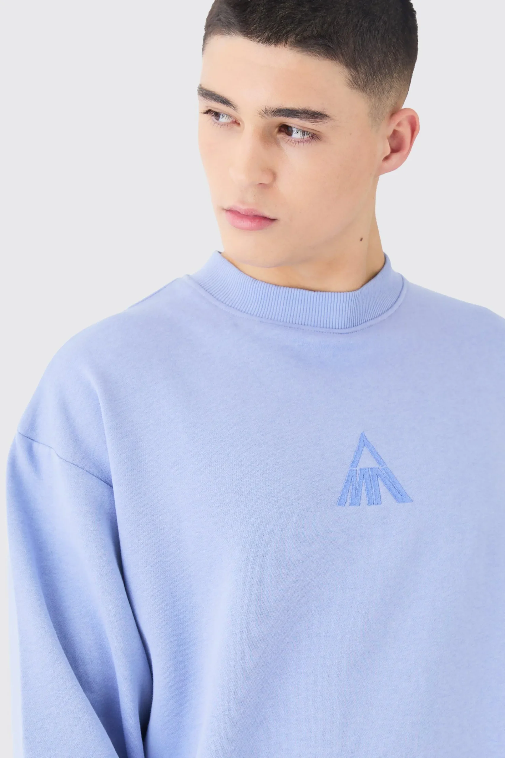 boohooMAN Man Oversized Extended Neck Sweatshirt | UK| Hoodies & Sweatshirts