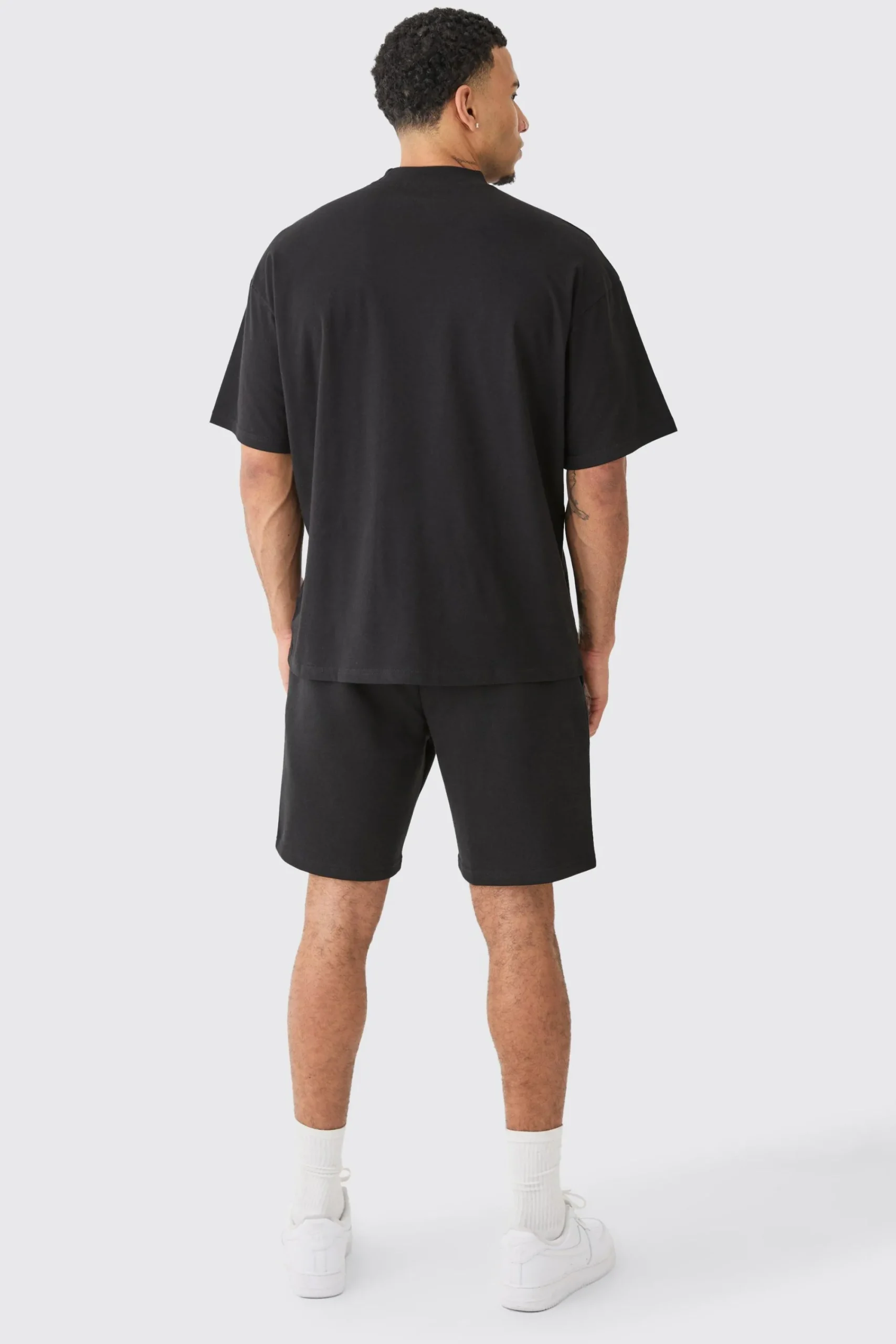 boohooMAN Man Oversized Extended Neck T-shirt And Relaxed Short Set | UK| Shorts|Sets & Co-Ords