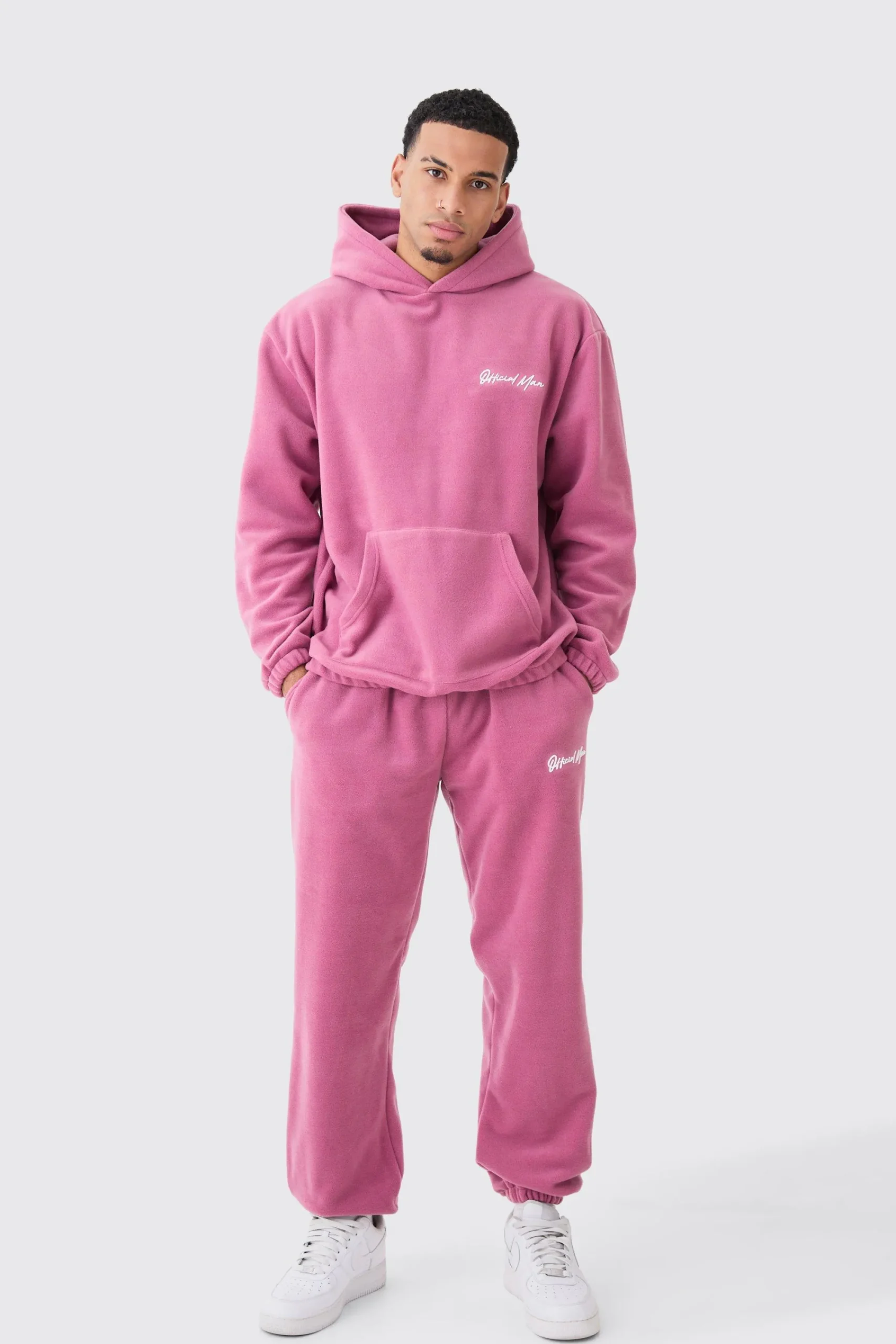boohooMAN Man Oversized Fleece Hooded Tracksuit | UK| Tracksuits