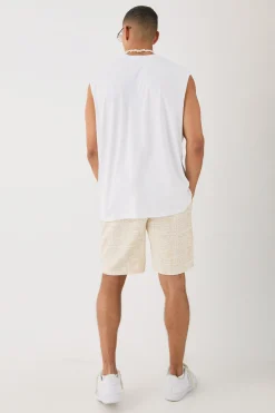 Man Oversized Tank And Jacquard Shorts Set | UK^boohooMAN Best